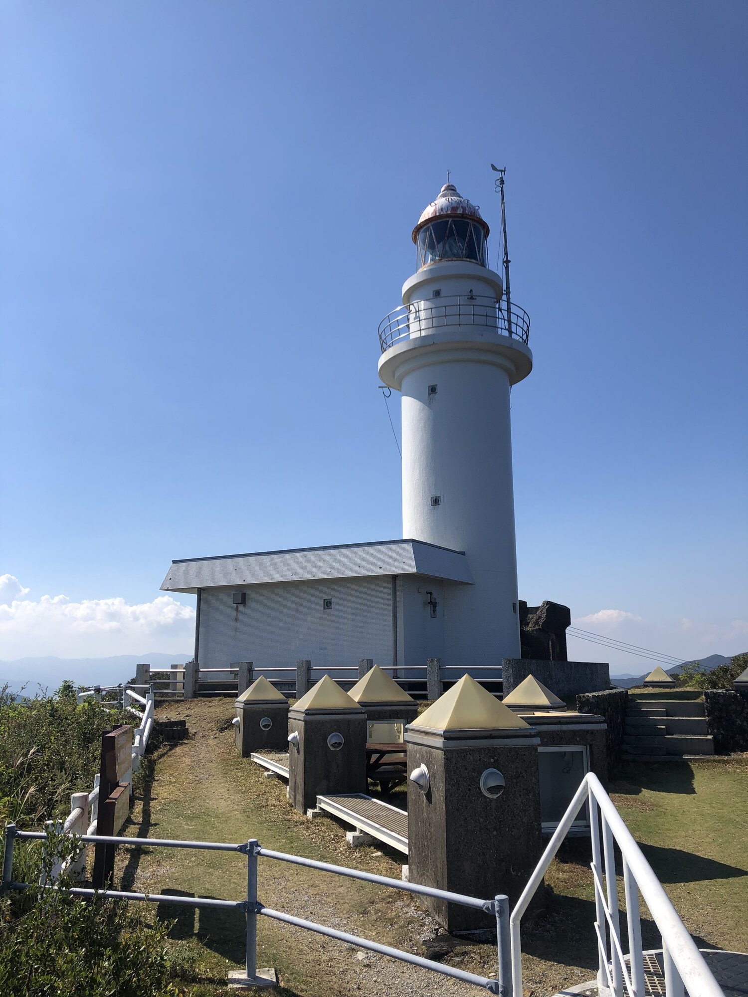 Tsurumisaki Lighthouse at the tip of Cape Tsurumi