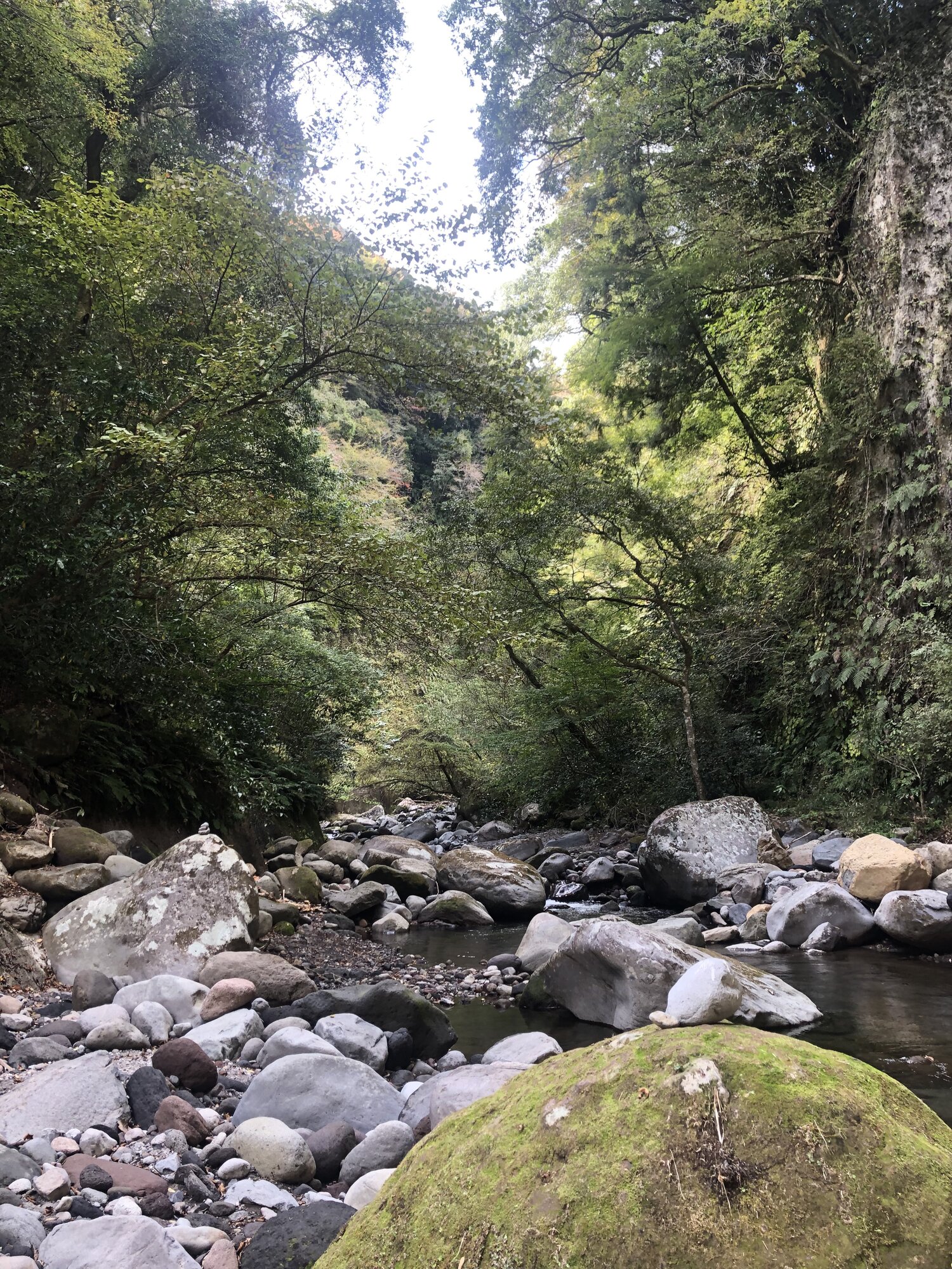 Riverbed boulders in Yufugawa Ravine